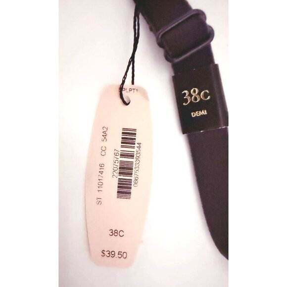 Victoria Secret Womens Black Gray Uplift Semi Demi Underwire Bra Sz 38 C New - Picture 3 of 7